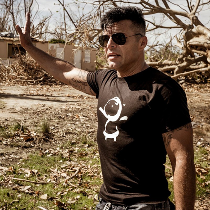 Ricky Martin's "AllIn4PR" Shirt