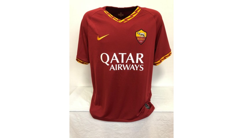 Zaniolo Number Zaniolo's Official Roma Signed Shirt