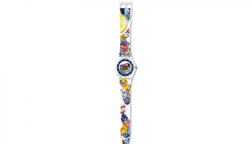 Vintage 1993 Tin Toy Swatch Watch Clown Circus Watch New in Case |  #1788266955