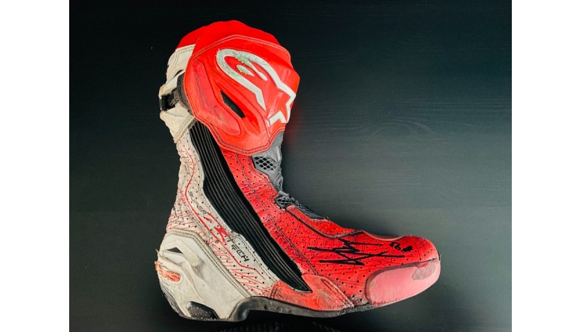 Signed Alpinestars Marc Marquez Boot 