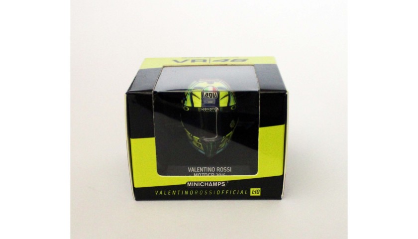 Fotografia autografata da Valentino Rossi e casco in miniatura -  CharityStars