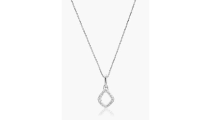 Monica Vinader Diamond Pendant Charm 