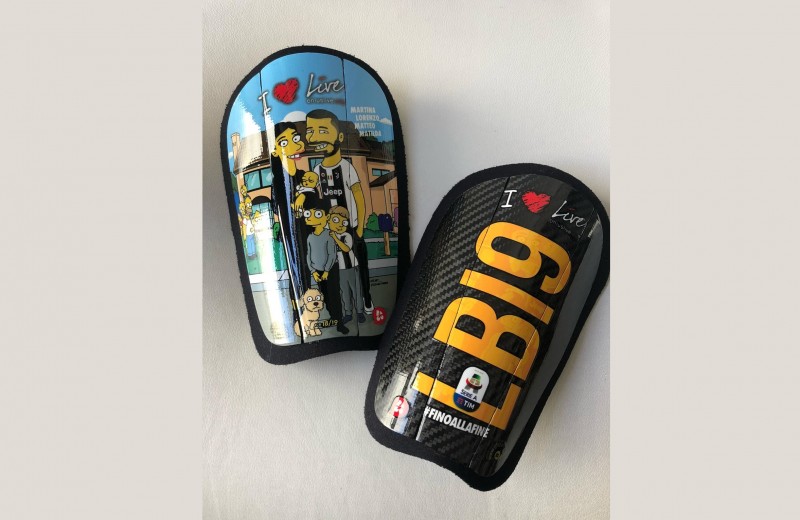 Bonucci's Simpsons Match Shin Pads, Serie A 2018/19
