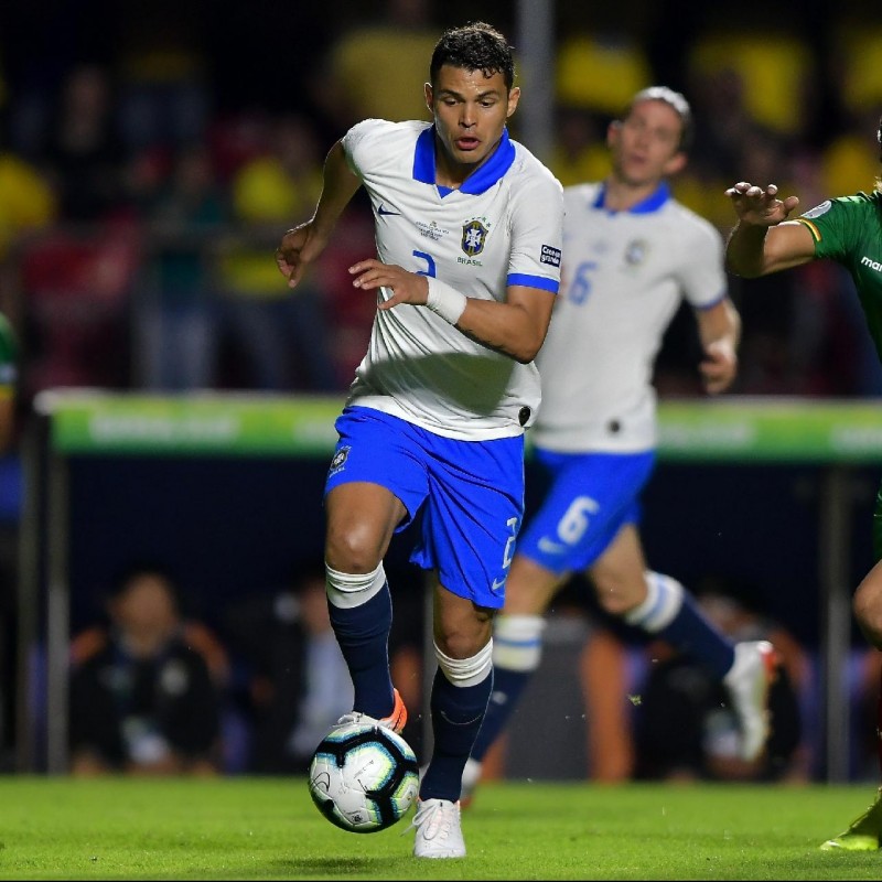 Thiago Silva's Match Shirt, Brazil-Bolivia 2019