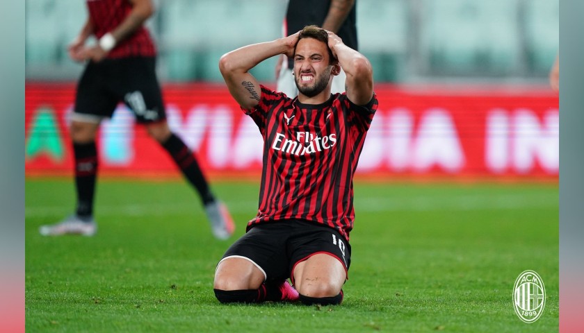 Maglia Calhanoglu indossata Juventus-Milan - \