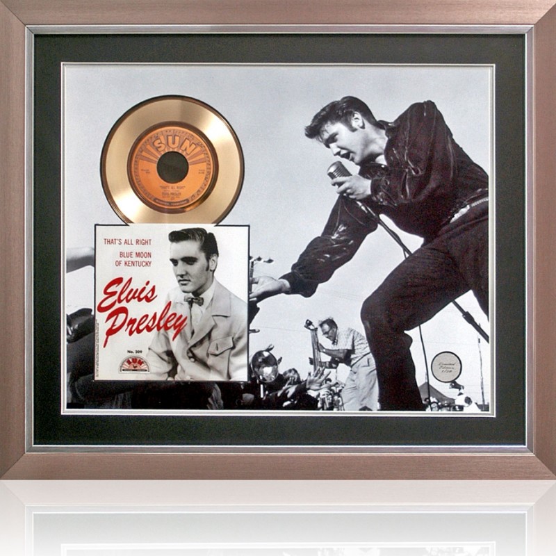 Elvis Presley Limited Edition Gold Disc Presentation