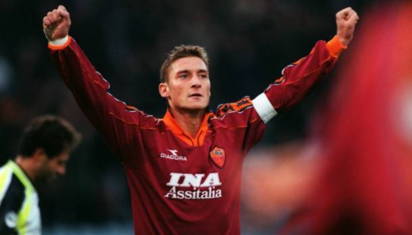 Francesco Totti Signed AS Roma 1998-99 Football Shirt