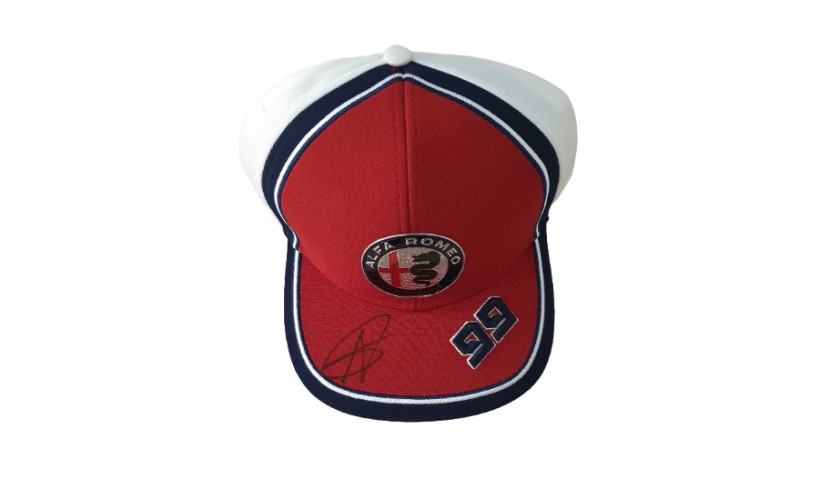 Cappellino ufficiale Antonio Giovinazzi Alfa Romeo - Autografato -  CharityStars