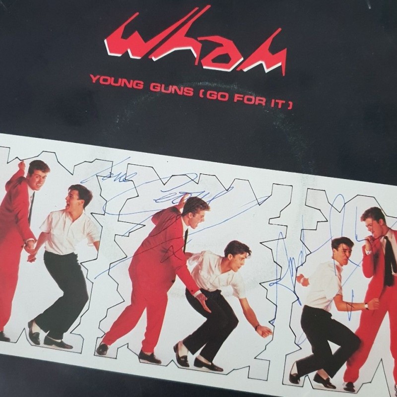 Wham! Signed Single Display