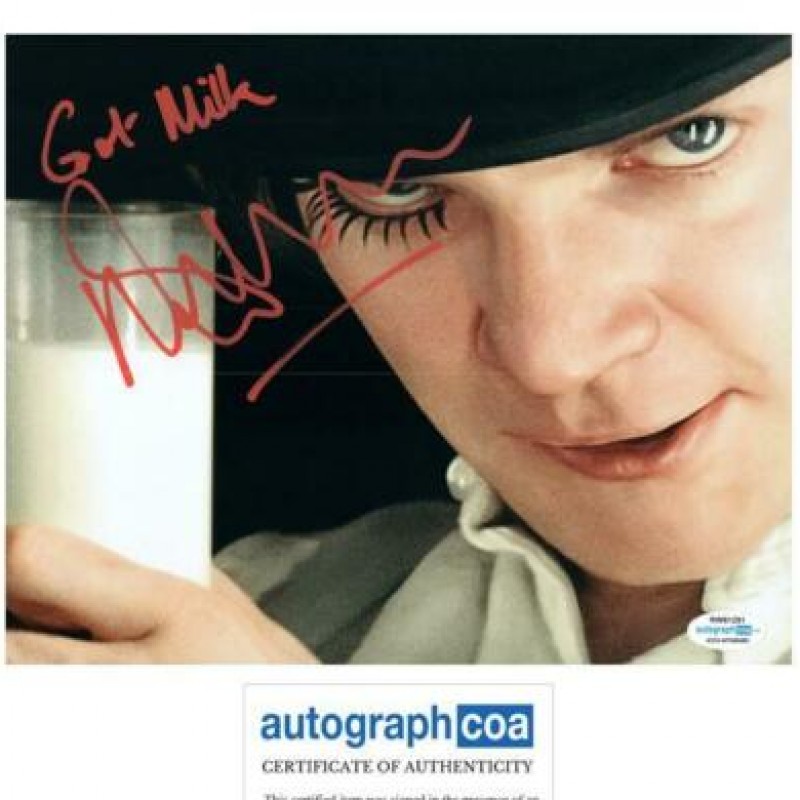 Malcolm McDowell “A Clockwork Orange” Hand Signed Photograph