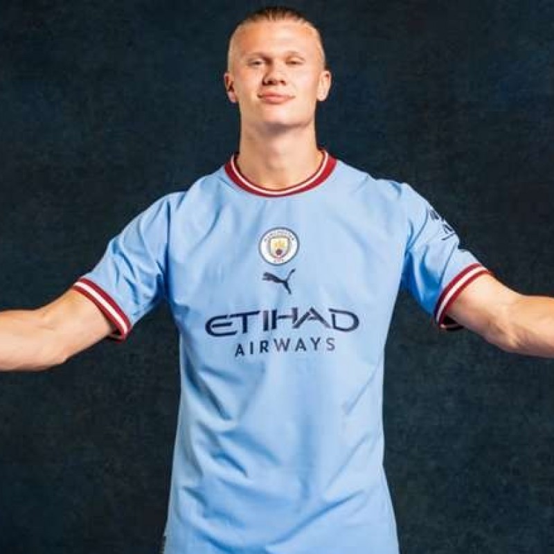 Erling Haaland's Manchester City Signed Shirt - 2022/23 Premier League