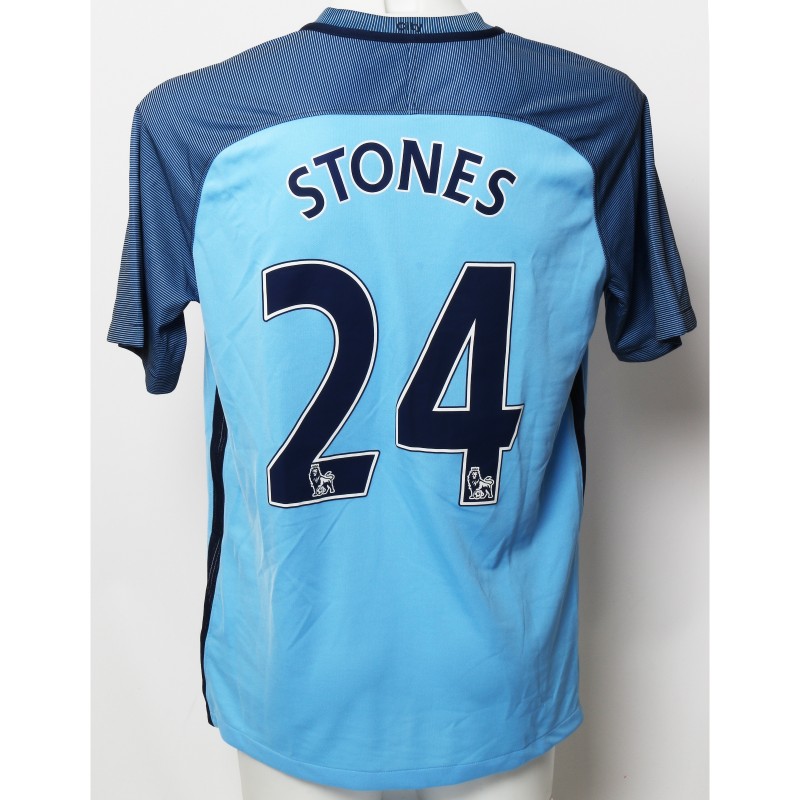John Stones Manchester City FC Worn Shirt and Shorts from Season 2016|17