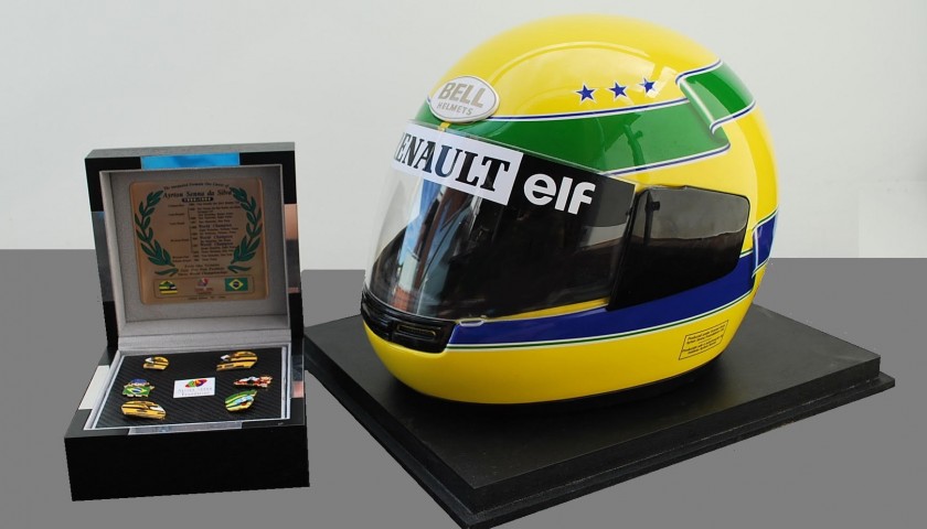 Replica Ufficiale del Casco di Ayrton Senna - CharityStars
