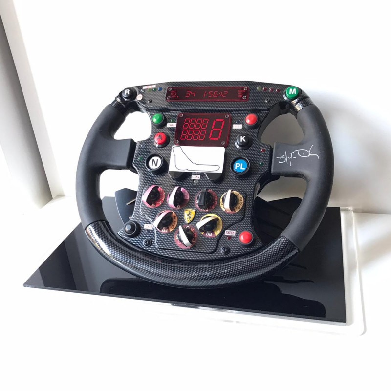 Ferrari F399 Replica Steering Wheel Signed by F1 CEO Stefano Domenicali