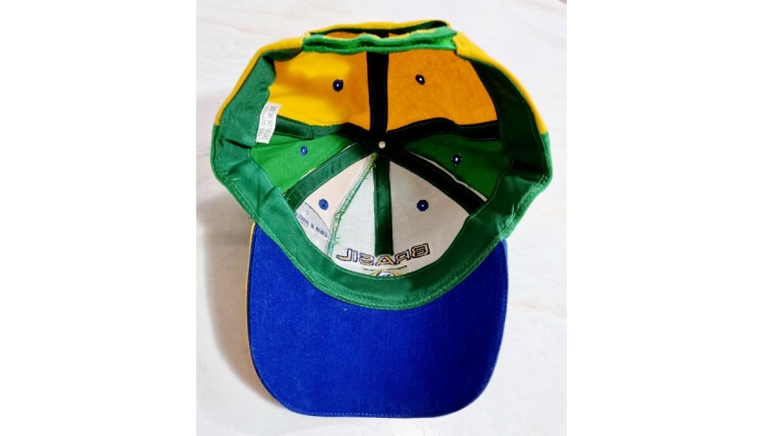 Cappellino ufficiale Brasile - Autografato da Pele - CharityStars