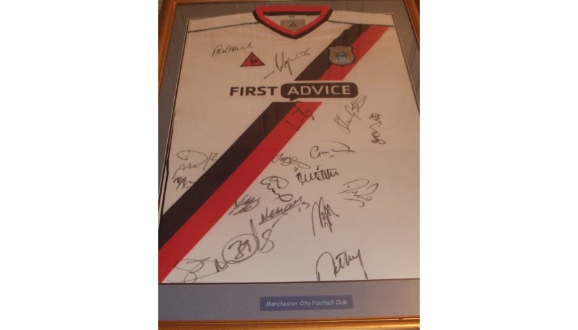Manchester City Last Game at Maine Road Signed Shirt ...