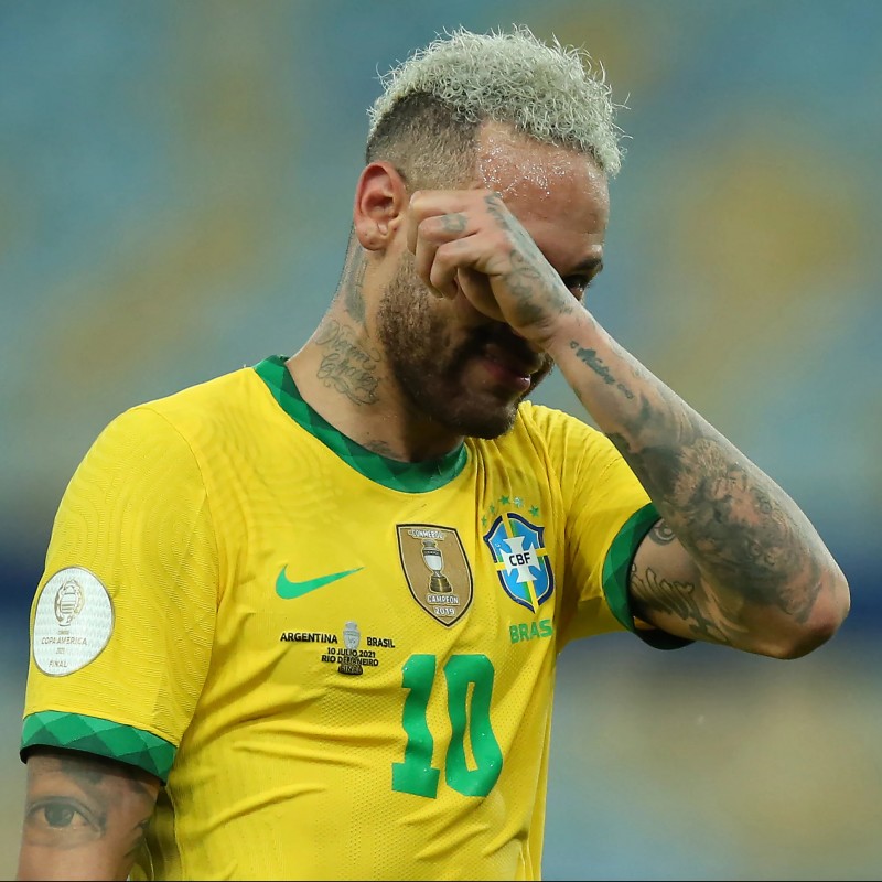 Neymar's Brazil Match Shirt, Copa America 2021 Final