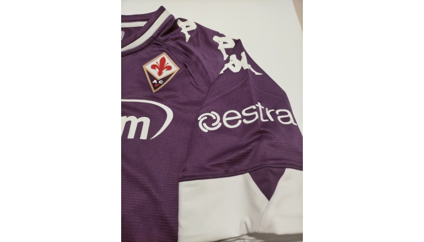 Vlahovic's Signed Match Shirt, Fiorentina-Lazio 2021 - CharityStars