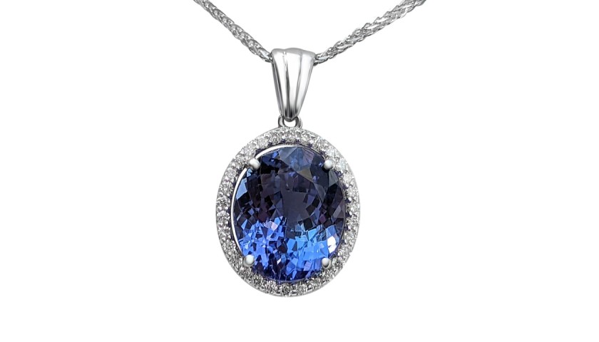 5.05 Carat Tanzanite and 0.25 Ct 
