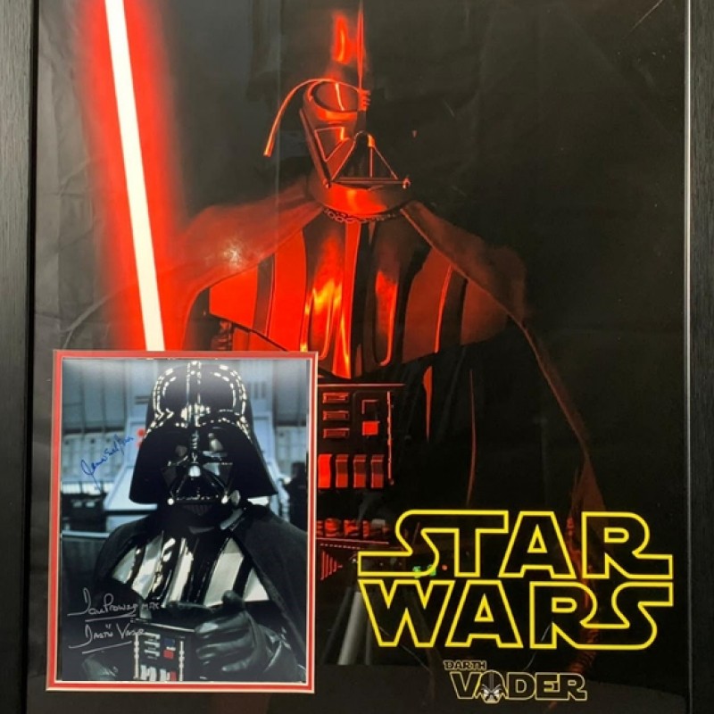 Darth Vader 2 Signatures, Framed Star Wars Display