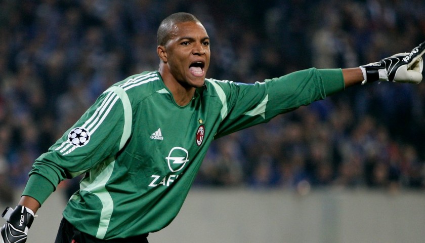 Dida S Match Issued Worn Milan Shirt Ucl 2005 06 Charitystars