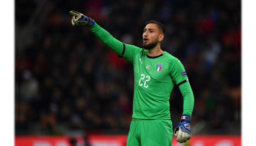 Maglia Donnarumma Italia, preparata 2018 - CharityStars