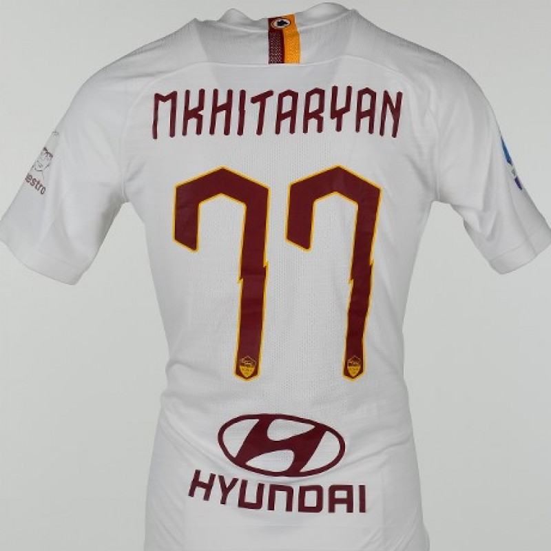 Mkhitaryan's Worn Shirt, Roma-Parma - "Grazie Maestro"