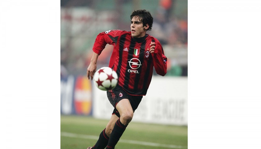 Maglia Kaká Milan, preparata / indossata UCL 2004/05 - CharityStars