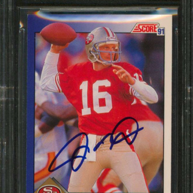 Joe Montana Signed Card