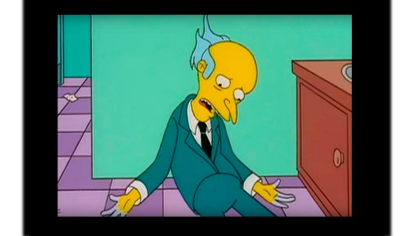 L Assistente Di Montgomery Burns Dei Simpson