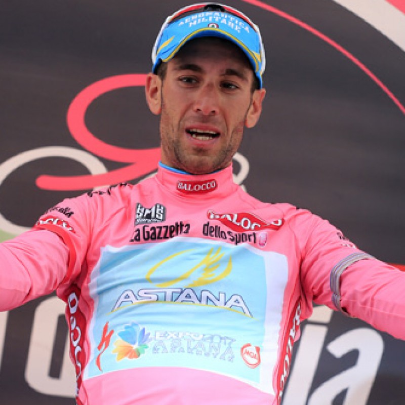Nibali's Pink Worn Jersey, Giro D'Italia 2013
