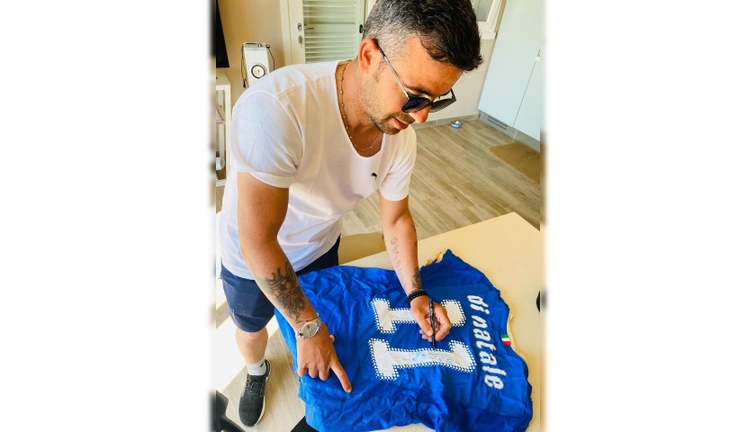 Natale 2009.Di Natale S Match Issued And Signed Shirt Italy Ireland 2009 Charitystars