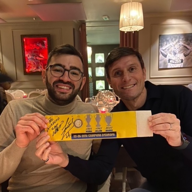 Incontra Javier Zanetti per un aperitivo