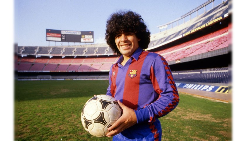 Maglia Maradona Barcellona - Autografata - CharityStars