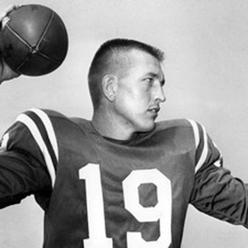 Johnny Unitas Signed Card