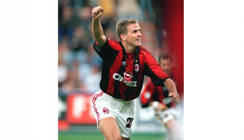 Carte Oliver Bierhoff (AC Milan) - Bravo Sport 1998 - Variante Golden - Allemande