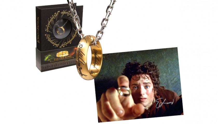 "Il Signore degli Anelli" - Anello Ufficiale e Foto Firmata da Elijah