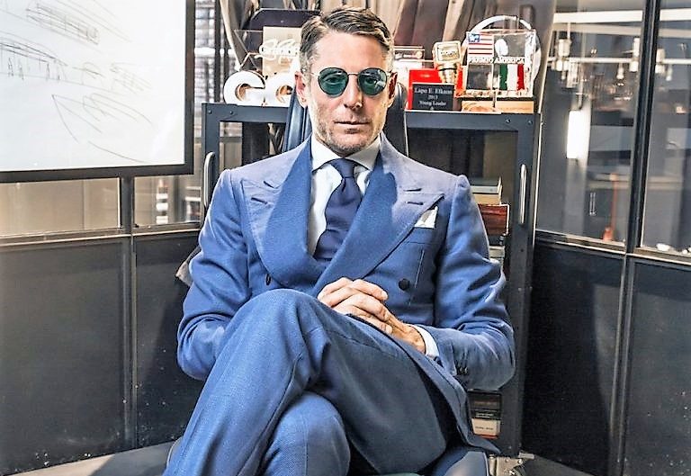 Driver Jacket by Rubinacci Worn and Signed by Lapo Elkann - CharityStars