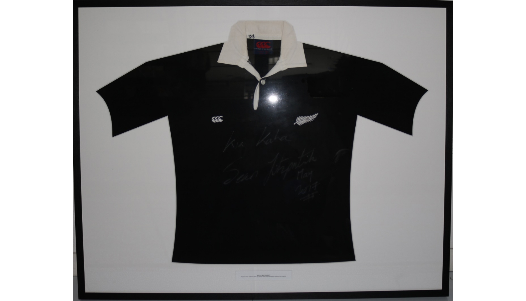 signed all blacks shirt