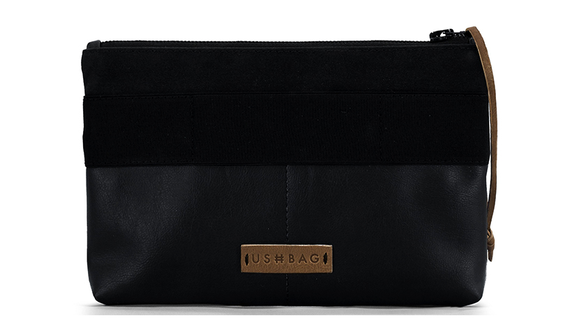 Zaino e pochette All Black Ushbag - CharityStars