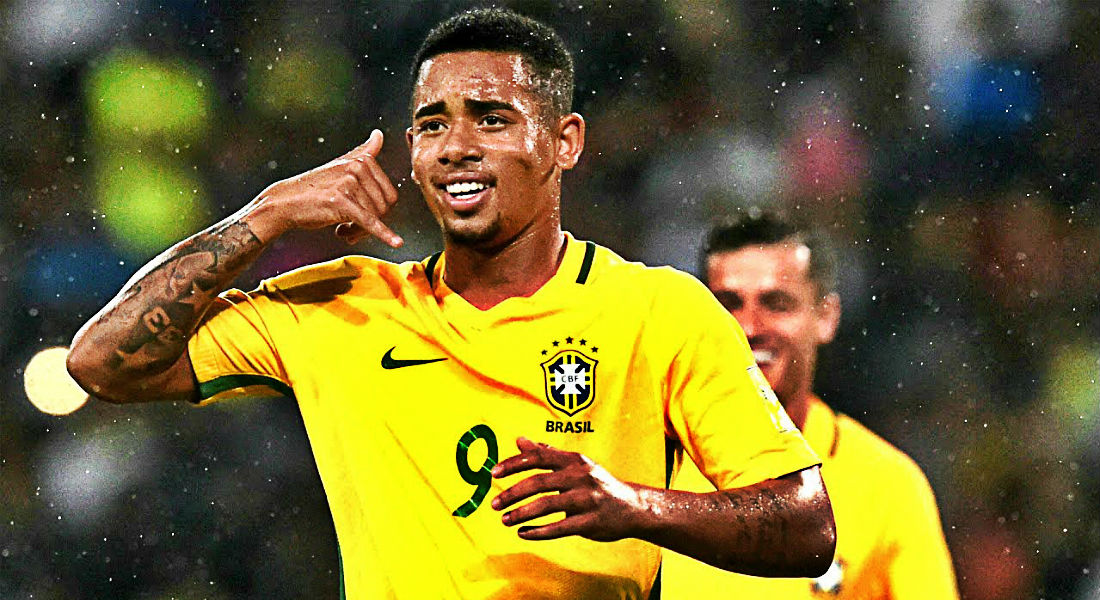 18 Fifa World Cup Gabriel Jesus Signed Brazil Shirt Charitystars