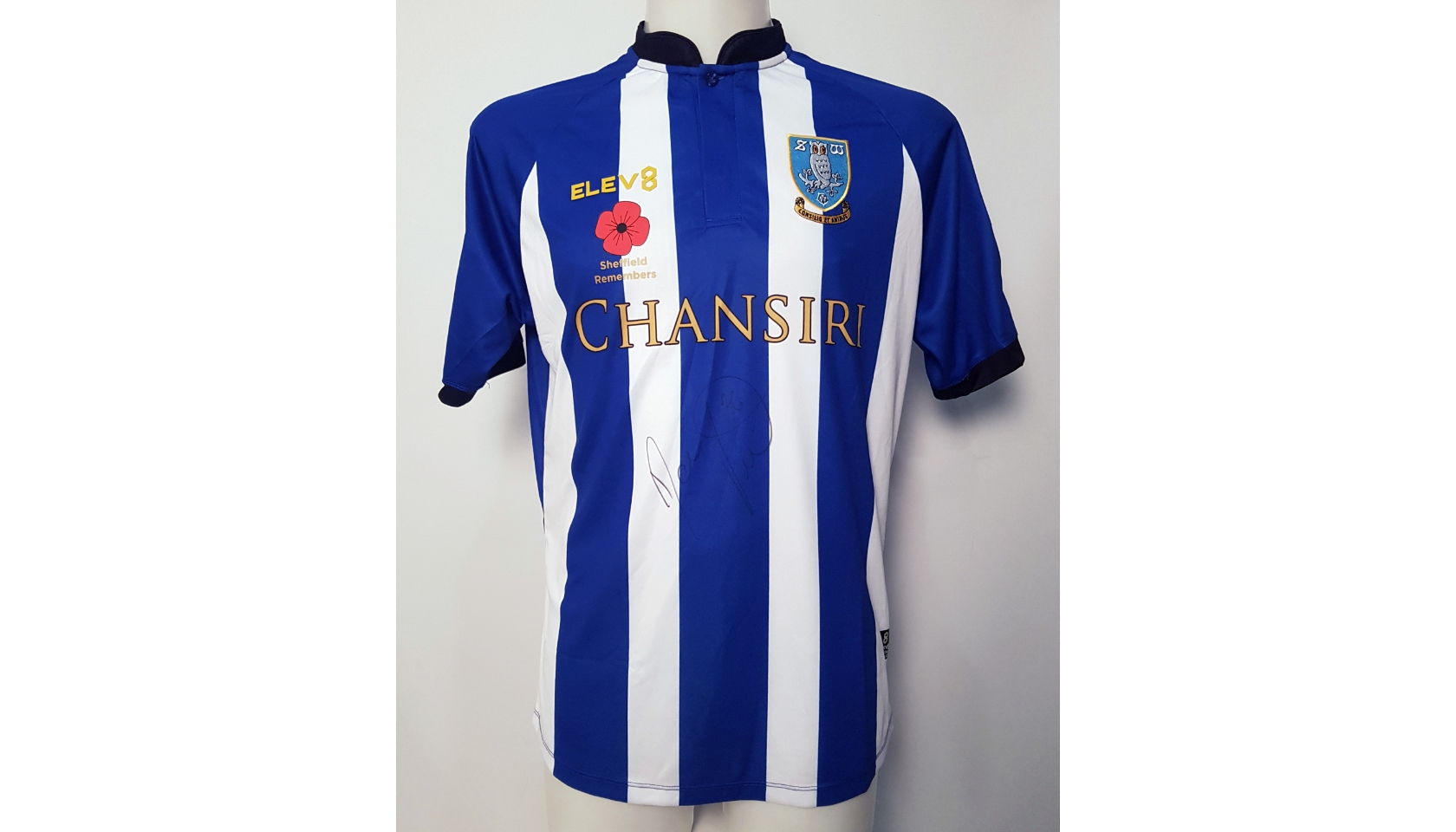 Daniel Pudil S Sheffield Wednesday Worn And Signed Poppy Home Shirt Charitystars