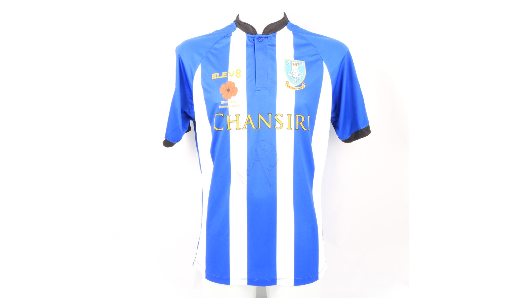 Pudil S Sheffield Wednesday Worn And Signed Poppy Shirt Charitystars