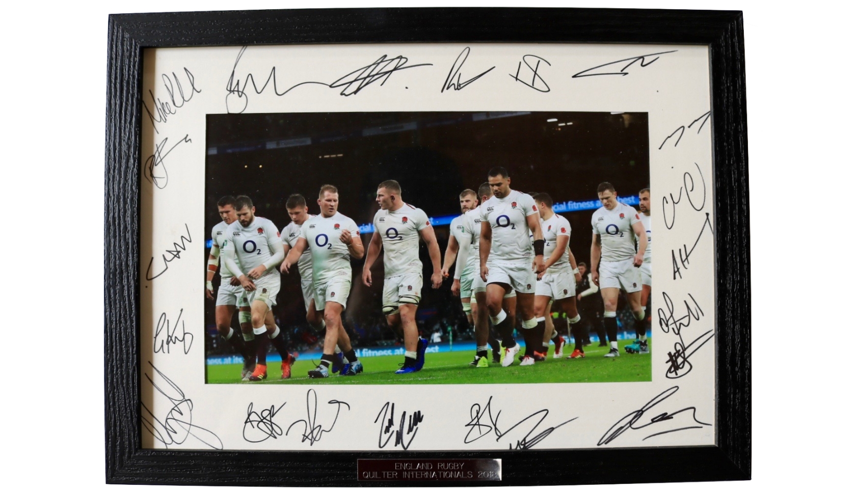 Signed and Framed England Rugby Team Photograph CharityStars