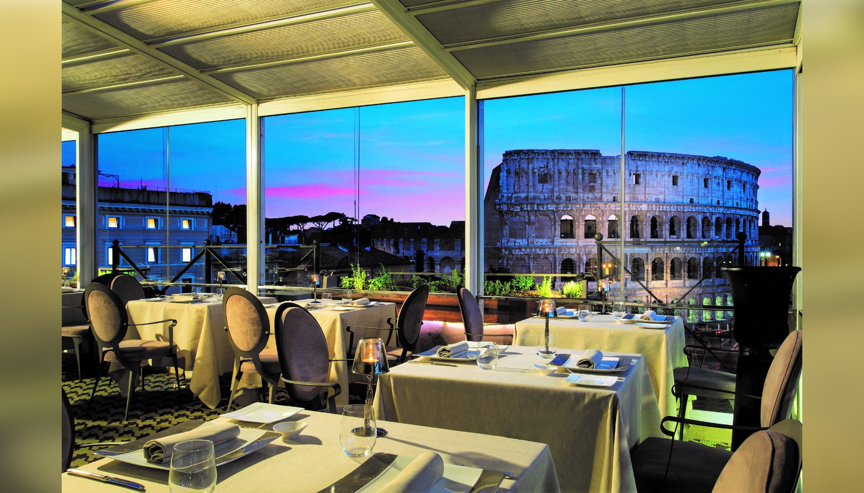 Dinner For Two At Aroma Luxury Restaurant In Rome CharityStars