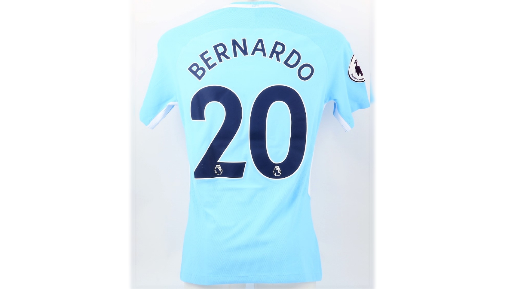 Bernardo Silva's Man City Match Shirt, EPL 2017/18 - CharityStars