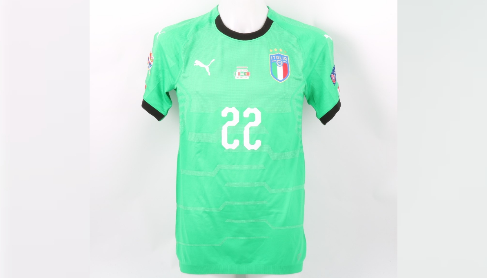 Donnarumma's Match Shirt, Italy-Portugal 2018 - CharityStars