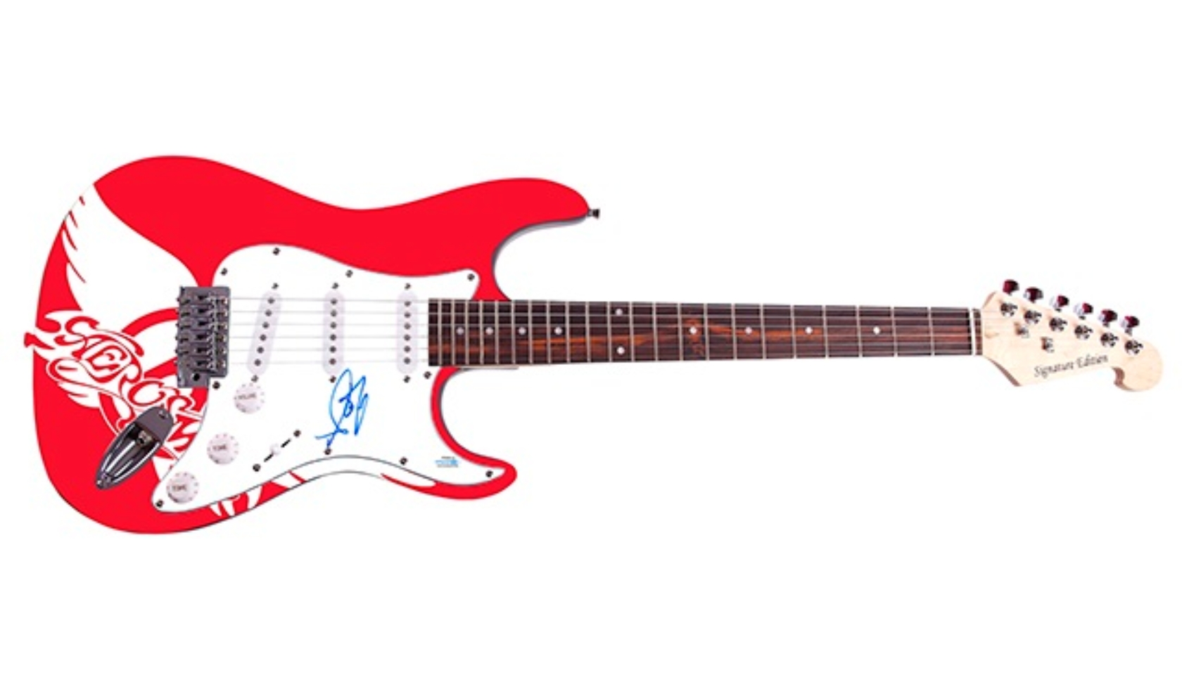 Aerosmith Guitar Hand Signed by Steven Tyler CharityStars