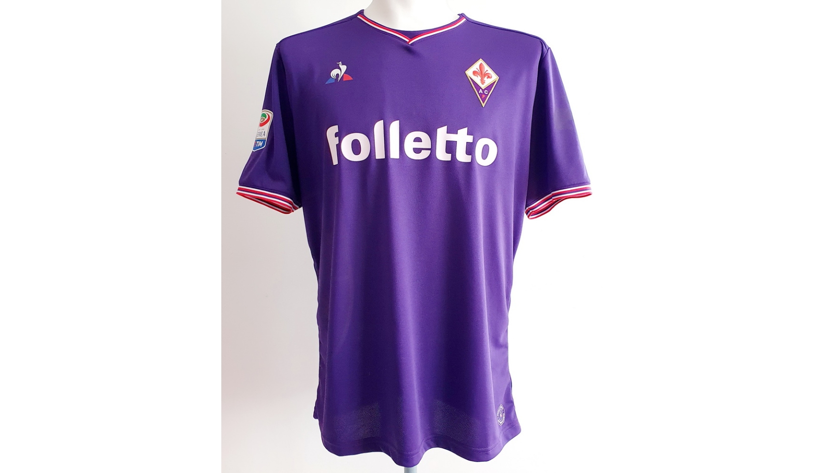Maglia gara Astori Fiorentina, 2016/17 - Autografata - CharityStars