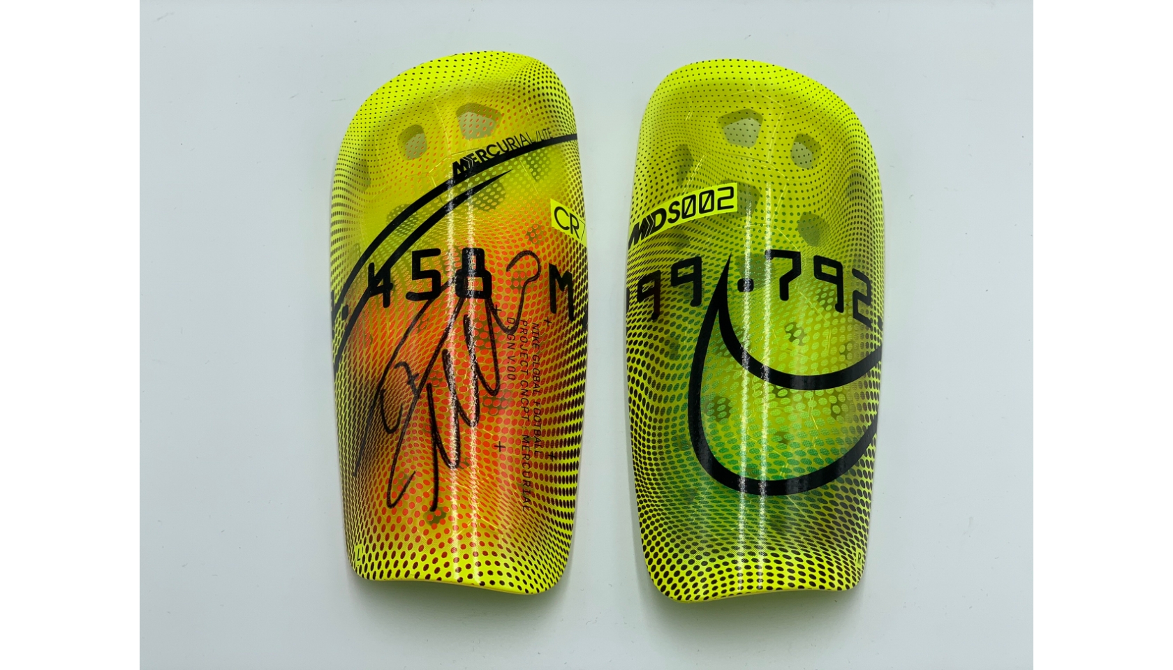 Nike CR7 Shin Pads Signed by Cristiano Ronaldo CharityStars